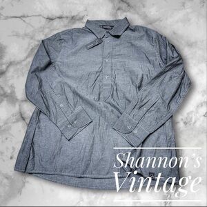 Eight & Sand NWT Made In  Japan Sz XL 100% Organic Cotton Popover Shirt A39